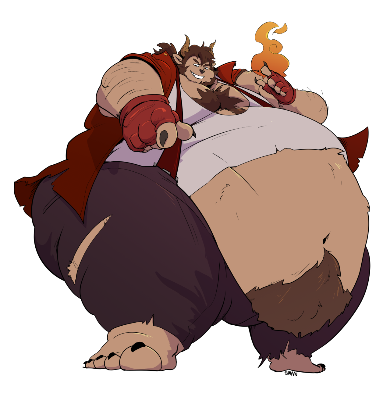 smandraws:    its monstersona time! he’s casting a fattening spell and i think