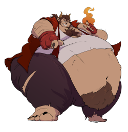 smandraws:    its monstersona time! he’s casting a fattening spell and i think youre his next target!  a commission for @himfat thanks!   