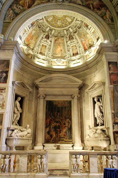 Cappella del Monte in the Church of San Pietro in Montorio (Rome). Designed by Giorgio Vasari, the c