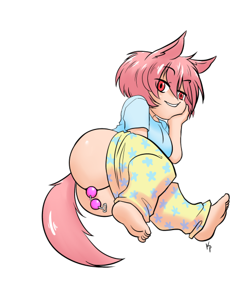 kpnsfw:  Aria the strawberry ice cream catgirl 