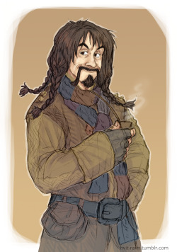 hvit-ravn:   just-mitchell asked: could i request maybe some cute kili/bofur? that would make me happy.  i chose bofur as you see. because i think that he looks cute without his hat. 