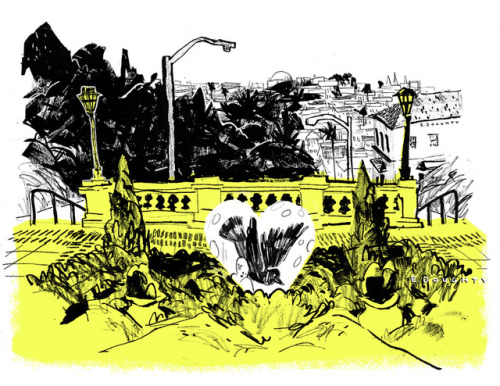 Lyon Street Stairs & Ina Coolbraith Park - off-the-beaten-track San Francisco spots illustrated 