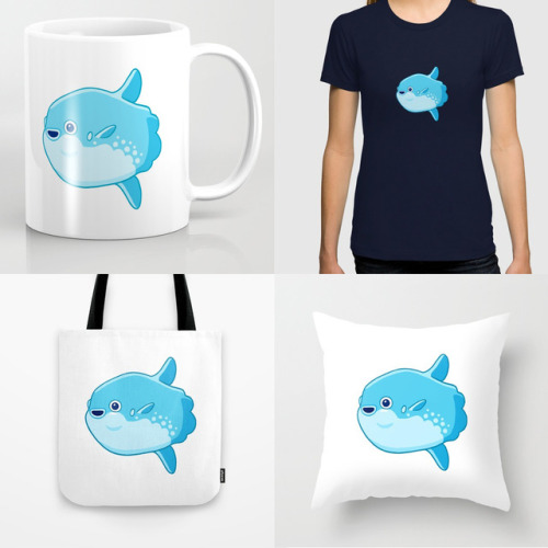 I added the mola mola to my Society6 shop, cause why not?Everything on the site is 20% off with free