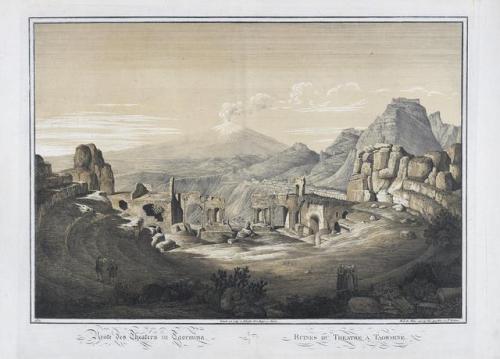 Lithographs from The Suite of Greek Monuments Species in Sicily by Friedrich von Gartner German, 181