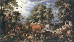 Roelandt Savery (1576 Courtrai - 1639 Utrecht); The Paradise, 1626; oil on panel, 137 x 80 cm; Staatliche Museen, Berlin