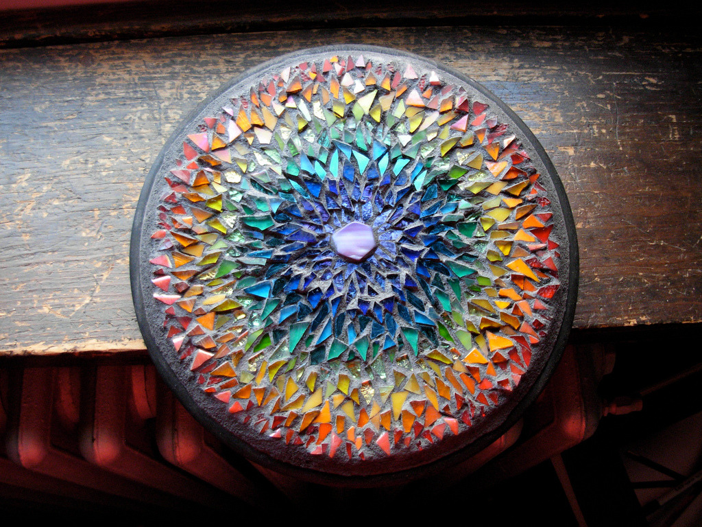 zerostatereflex:  Rainbow Mosaic Mandala by Margaret Almon     