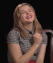 moretz-moretz:  Chloë Moretz´s laugh. 