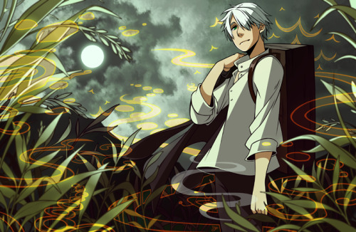 mightier:  wandererI really love Mushishi.  UvU;;;  I’m going to try to make this a spot gloss print