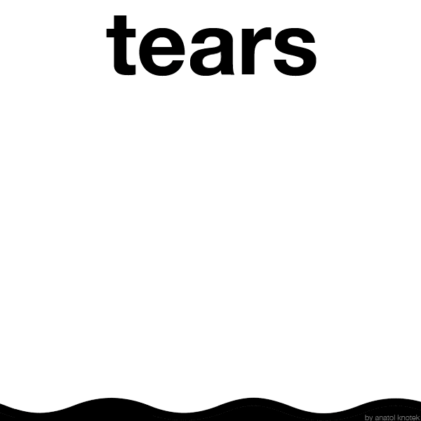felixinclusis:  visual-poetry: »tears« by anatol knotek [more of my text-animations] [ homepage | tumblr | twitter ]