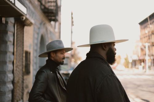 Brother’s Gonna Work It Out. @voera wears our Classic Wide Brim Fedora and @mylawd92 wears our newes