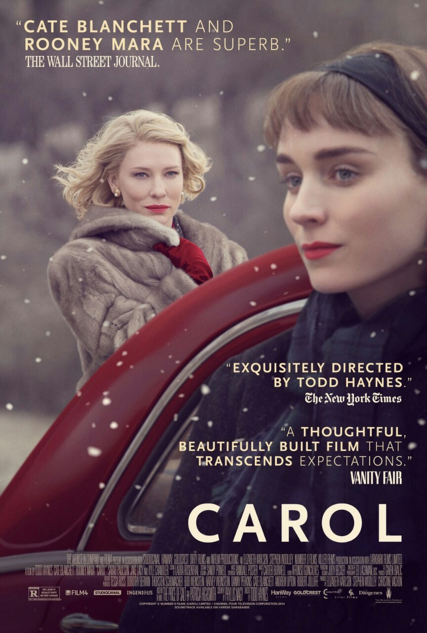 Rooney Mara Cate Blanchett Love Film Carol Movie Art Poster 18x12 36x24 40x27/"