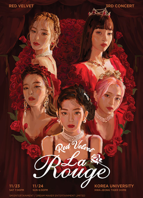 redvelvetsource:Red Velvet - The 3rd Concert “La Rouge” Poster