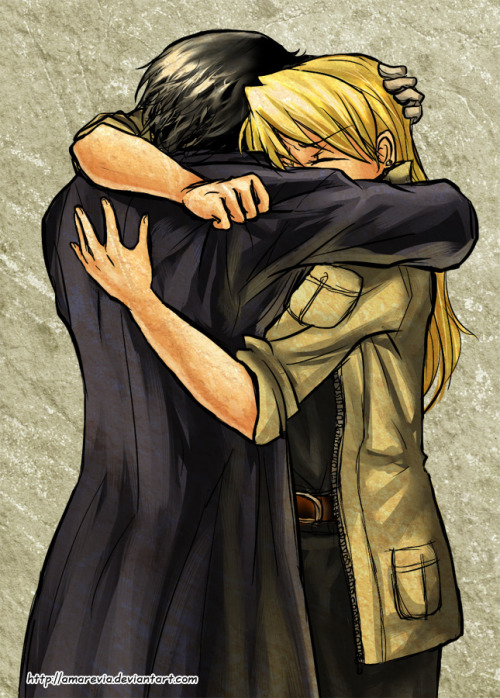 sugarqueenofonlyeighteen:  Royai - Hug by Amarevia 