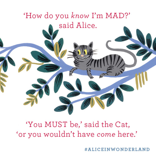 penguinteen:Spreads from the gorgeous new edition of ALICE IN WONDERLAND from Anna Bond of Rifle Pap