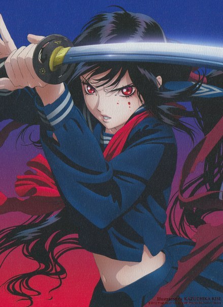 himitsu-spica: Saya. Scan from The last dark booklet. 