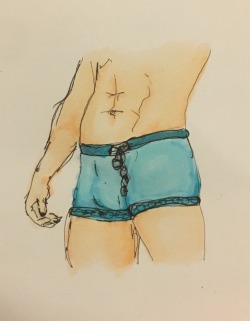 girlsrule-subsdrool:  serveyourneeds:  missjulyrain:  New Concept- Oddly Specific Fantasy No4Alternative chastity boxers. The idea is to sew a pocket along the hems of a pair of boxers and feed chain through it. The width of the chain around the legs