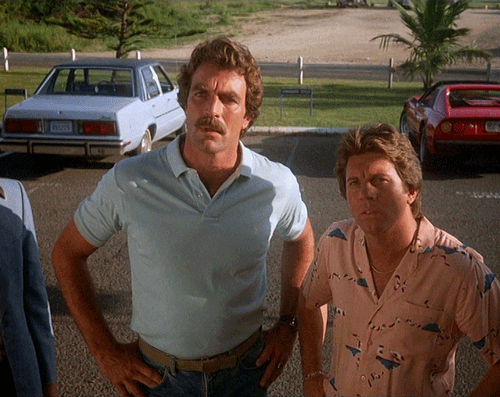 bisexualmagnum:  Magnum and Rick + in sync