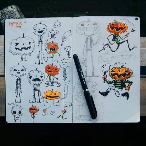 Halloween Sketches #sketch_book #illustraitor #illustration #sketches #drawing