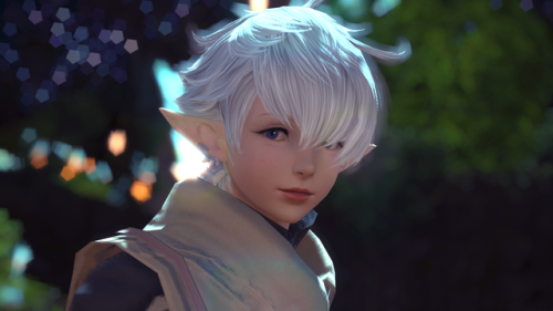 4K Wallpaper of Alisaie beneath a star-filled sky. This cutscene was so nice it got its own unique b