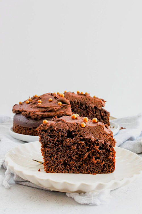 vTasty- Visually Tasty Food Blog Single Layer Chocolate Cake via Tumblr