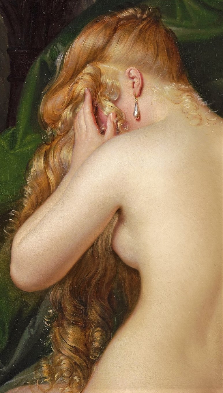 die-rosastrasse:
“Alexandre-Jean Dubois-Drahonet
French, 1791-1834
Female nude, 1831 (detail)
”