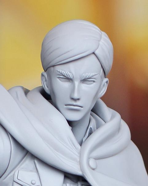  Another close-up of Sentinel’s upcoming BRAVE-ACT Erwin figure  THE EYEBROW GAME IS STRONG