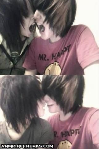 Teen Emo Boys Kissing