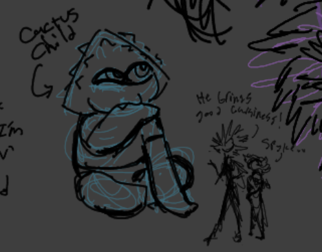 Oc X Canon Pairing Sketches (bez X Spyke & The Silly Fan Kid I Made For Them; Saguaro)