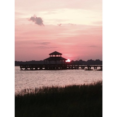 Summer sunset on the Ashley River. #charleston (at Brittlebank Park)