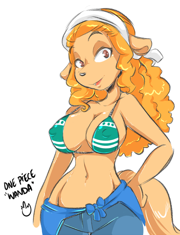 dirtyduckdraw:  Wanda from One Piece quickie done for my friend @colleydogstar