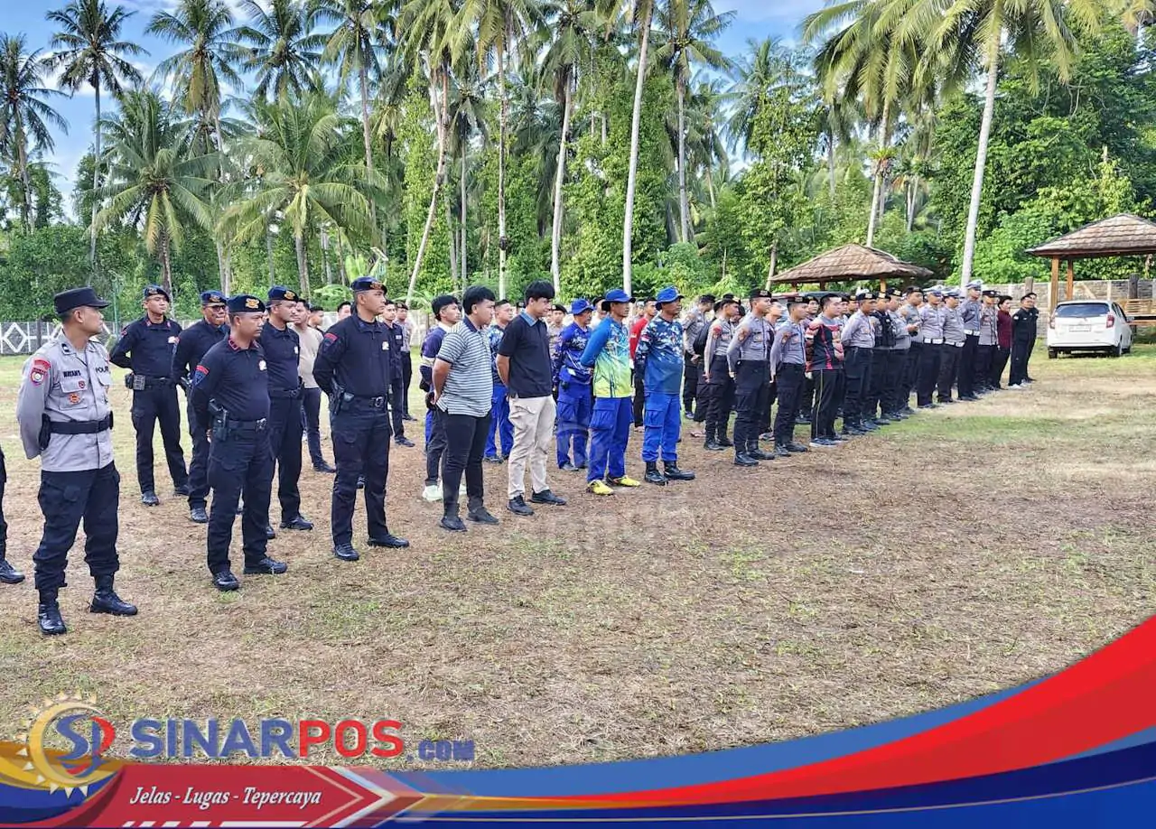 Hari Ke-4 OPS Tuhuk Krakatau 2025 Polres Pesisir Barat dan Polda Gelar Apel Pengamanan Event Internasional WSL Krui Pro QS 6000