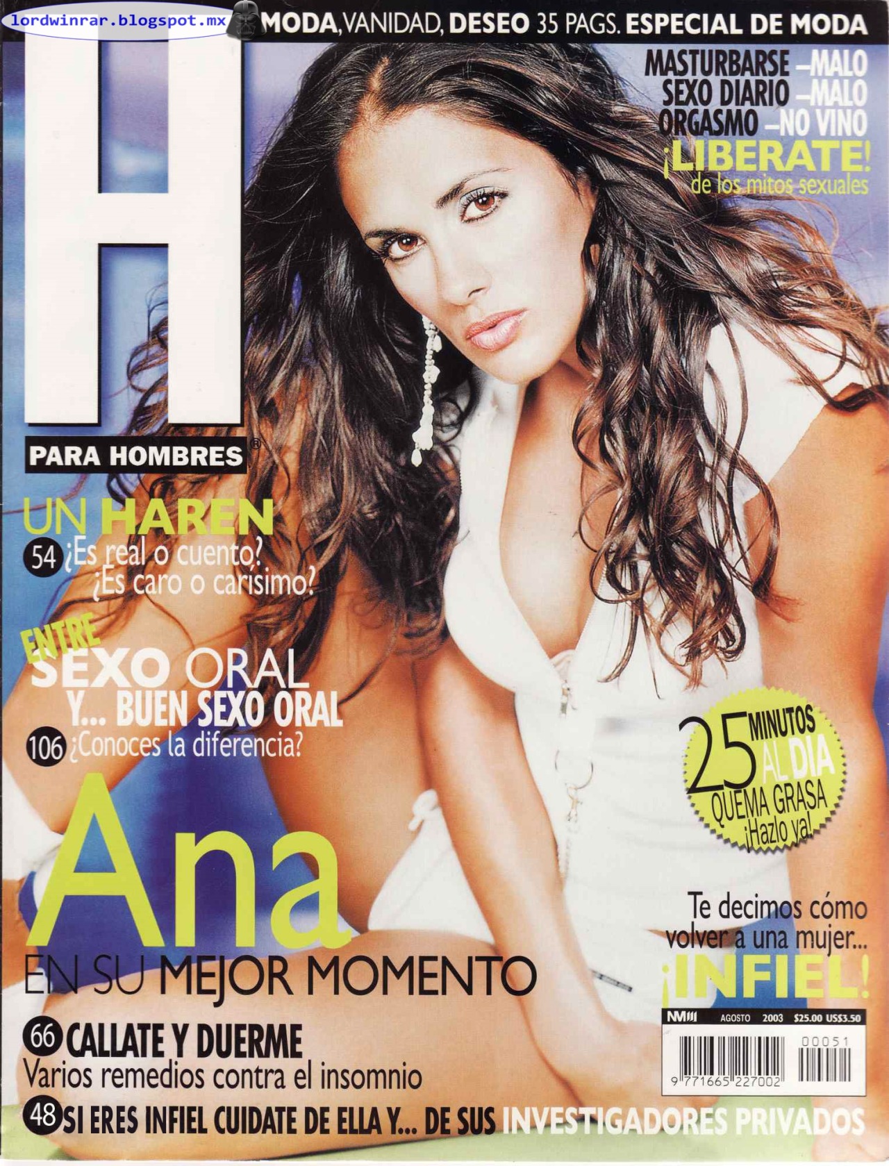 Ana La Salvia - H para Hombres 2003 Agosto (13 Fotos HQ)Ana La Salvia semi desnuda