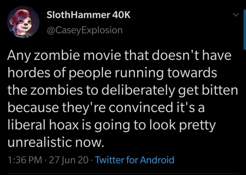 that&rsquo;ll just prove their point cuz they&rsquo;ll get ignored by the zombies due to their brainlessness 