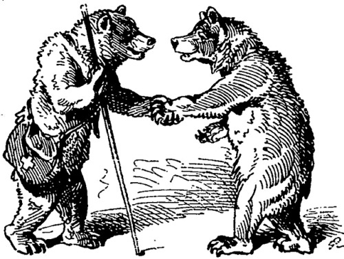 danskjavlarna:From Le Journal Amusant, 1876. I have some rather fun vintage bear imagery collected h