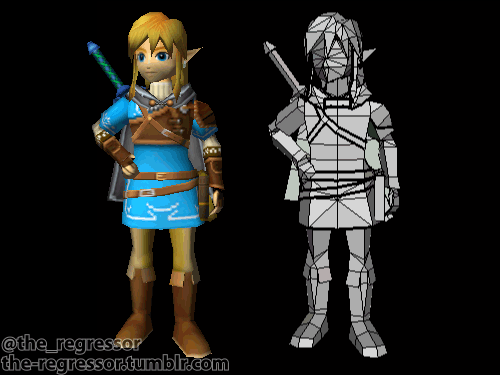 the-regressor: Link as he looks in BotW sequel! -Mark P.S. Goron Zelda is done, will post next for r
