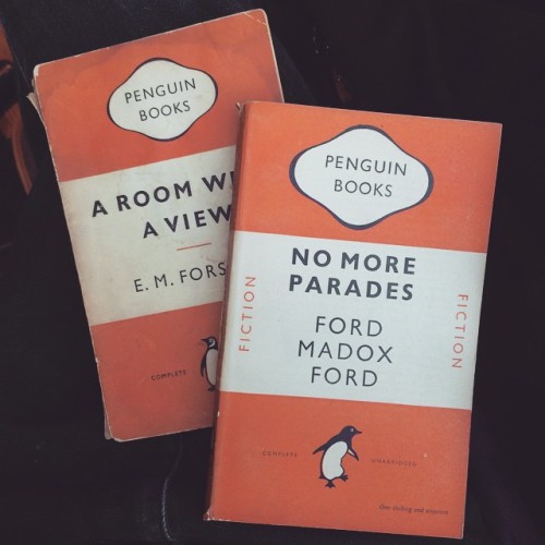 thewreckageofmen:New purchases today. Highgate Oxfam’s treasure trove of Penguin classics is f