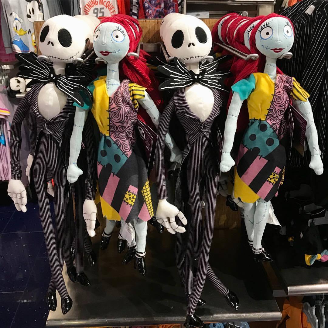 jack and sally stuffed dolls