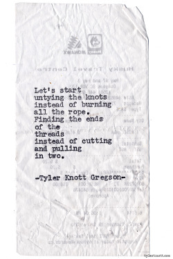 tylerknott:  Typewriter Series #892 by Tyler