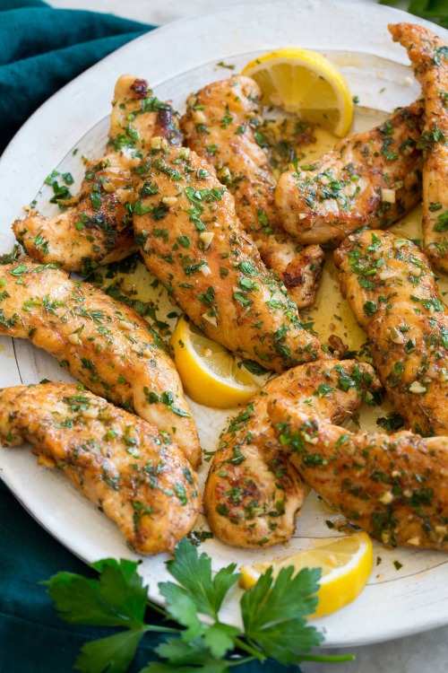 daily-deliciousness: Lemon butter chicken tenders