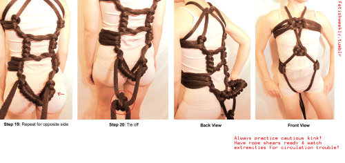 Shibari Tutorial: Coin Basket Harness Video on how to tie the Coin Knot here! Video on how to tie th