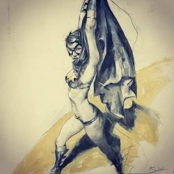 comicsodissey:  Batgirl by Kent Williams