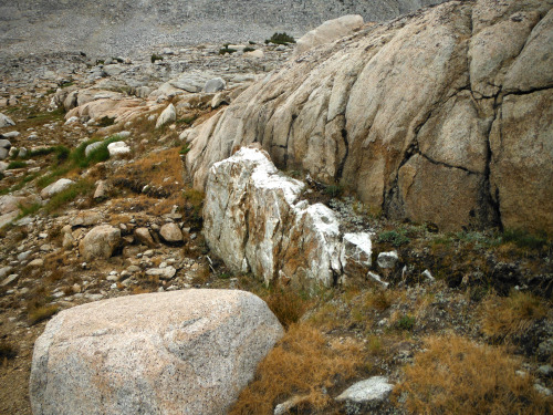 Geology. John Muir Wilderness, Sierra Nevada Mountains, California, USA. Photo by Van Miller