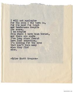 tylerknott:  Typewriter Series #1109 by Tyler