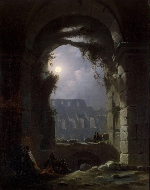 art-is-art-is-art: The Colosseum on a Moonlit Night, Carl Gustav Carus