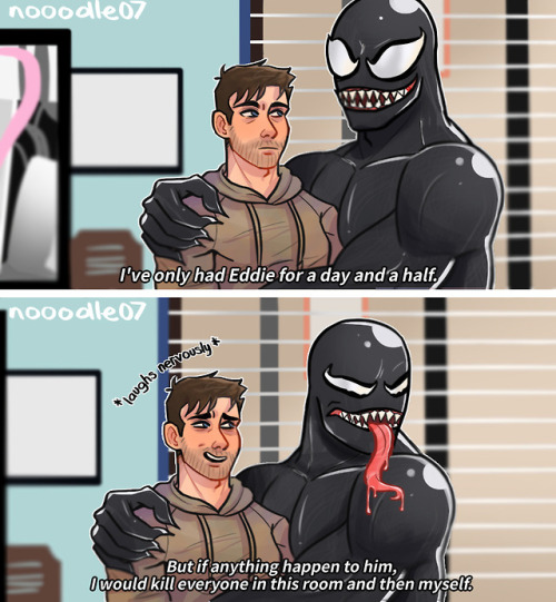 summary of venom (2018) . . i spent way too long drawing this meme 