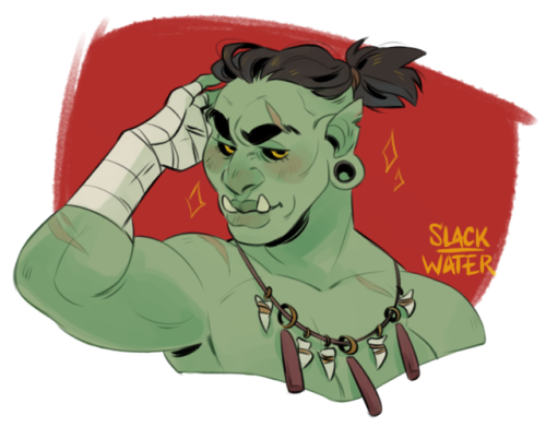 slack-water:More Art Fight Things! badass orc lady for @aainsleyyactual &lt;33