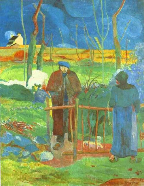canvasobsession-deactivated2013:  Paul Gauguin Bonjour, Monsieur Gauguin 