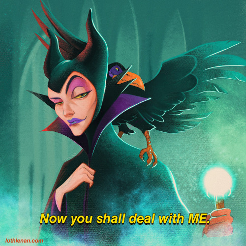 Day 11 of Drawcember was Maleficent from Sleeping Beauty! I crossed over the live action with the an