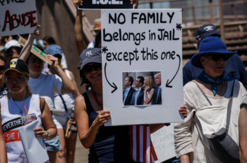 bob-belcher:Signs at Families Belong Together March.