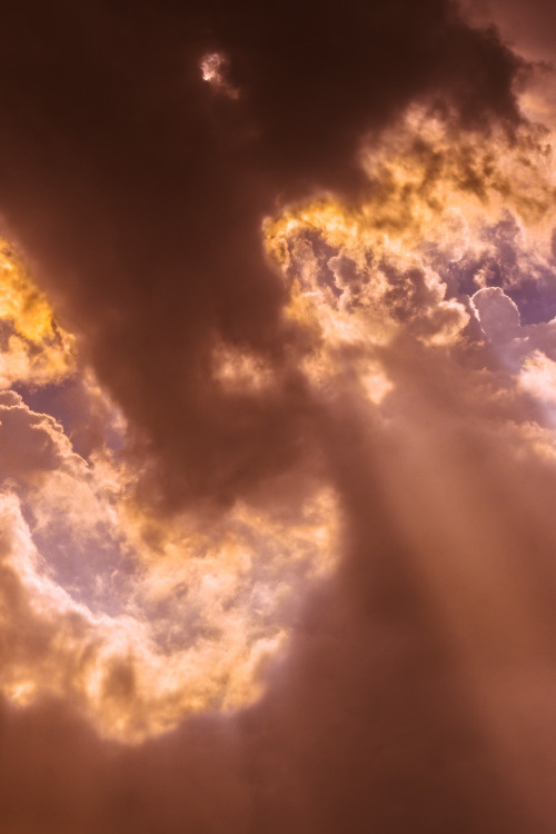 These are some clouds I had the pleasure of viewing last fall.  The sun rays are illuminating r